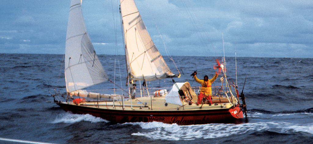 Istvan aboard Salammbo in Pacific Ocean
