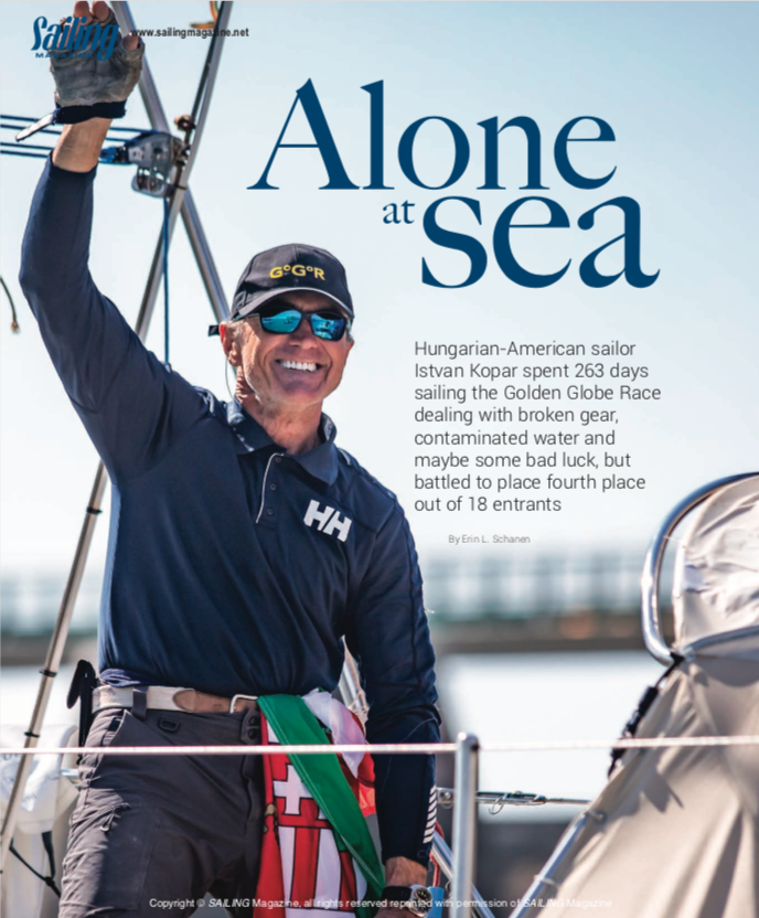 Sailing Magazine Alone at Sea Image
