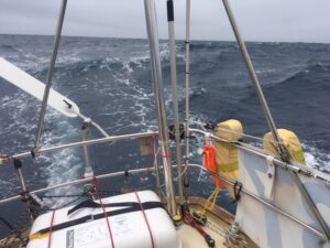 Windpilot in action during the Atlantic crossing